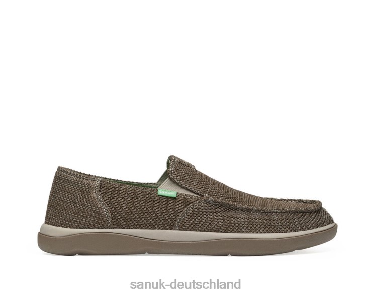 Sanuk Vagabund-Tripper-Netz Vintage-Khaki 8HVBP139 - Sanuk Yoga Sling