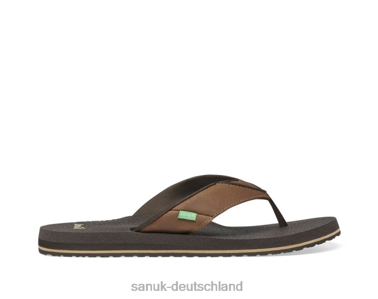 Sanuk Bier gemütlich primo braun 8HVBP186 - Sanuk Sandalen Deutschland