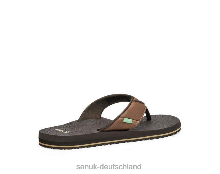 Sanuk Bier gemütlich primo braun 8HVBP186 - Sanuk Sandalen Deutschland