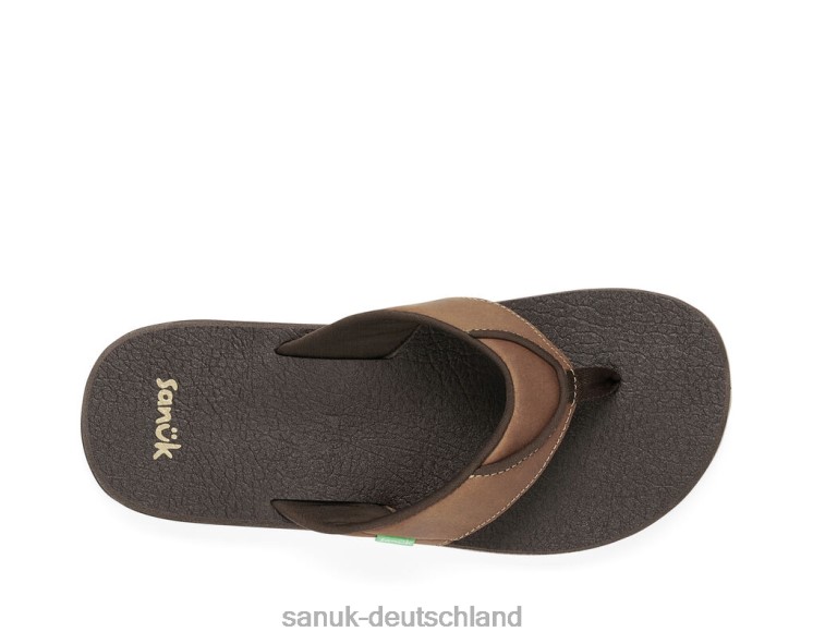 Sanuk Bier gemütlich primo braun 8HVBP186 - Sanuk Sandalen Deutschland