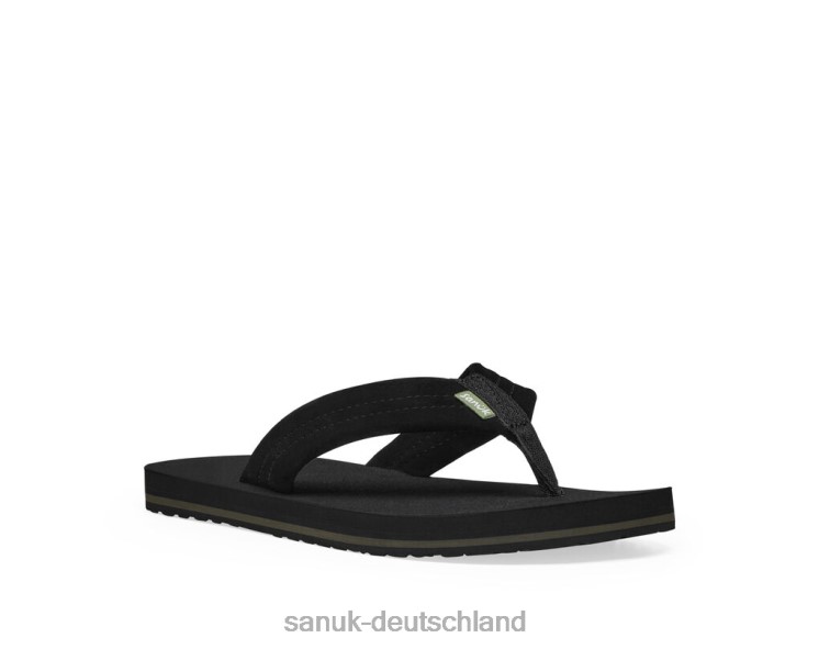 Sanuk Biergemütliches Stacker-Wildleder Schwarz 8HVBP192 - Sanuk Donna Deutschland