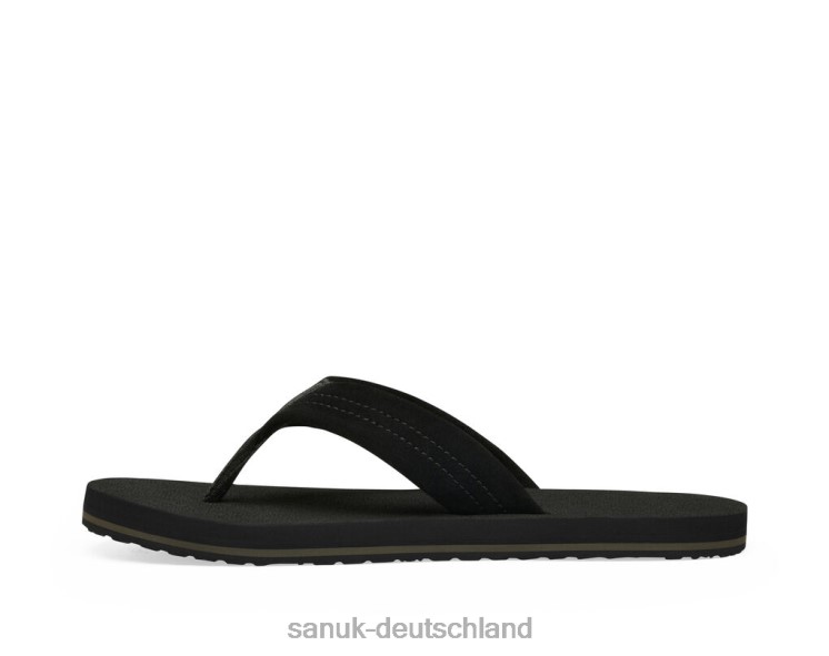 Sanuk Biergemütliches Stacker-Wildleder Schwarz 8HVBP192 - Sanuk Donna Deutschland