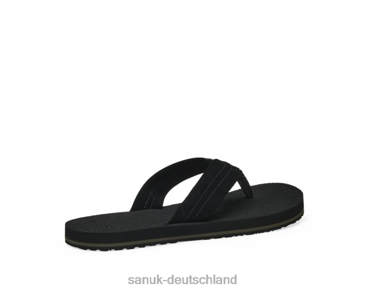 Sanuk Biergemütliches Stacker-Wildleder Schwarz 8HVBP192 - Sanuk Donna Deutschland