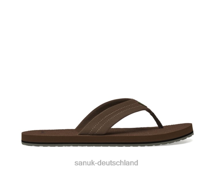Sanuk Biergemütliches Stacker-Wildleder braun 8HVBP173 - Sanuk Deutschland