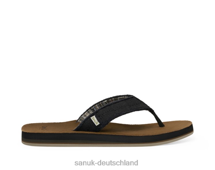 Sanuk Fürchte dich nicht vor St Schwarz 8HVBP203 - Sanuk Yoga Sling