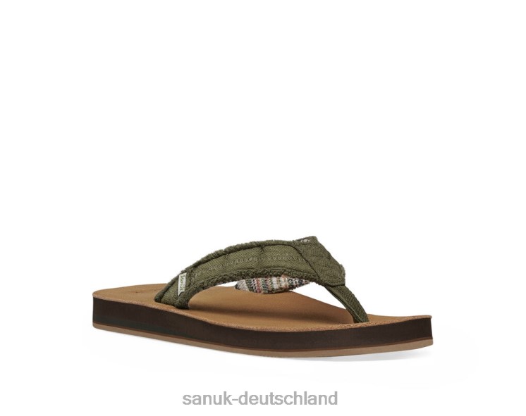Sanuk Fürchte dich nicht vor St dunkles Oliv 8HVBP204 - Sanuk Donna Deutschland