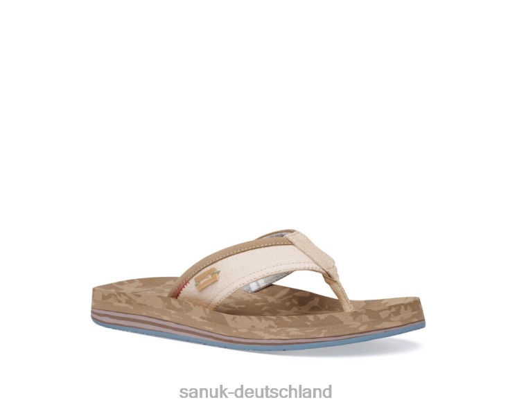 Sanuk Große Schwellmasche plus Streifen bräunen 8HVBP165 - Sanuk Deutschland