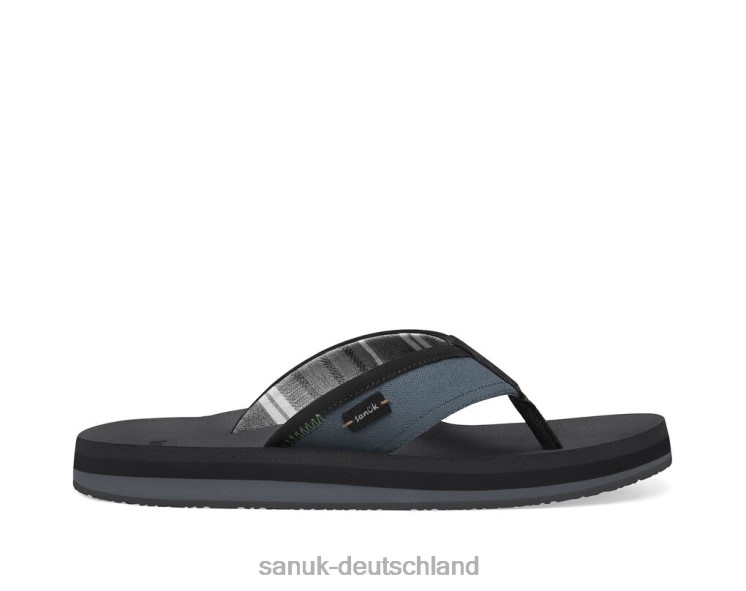 Sanuk große Schwellung st plus Schwarz 8HVBP166 - Sanuk Sandalen Deutschland