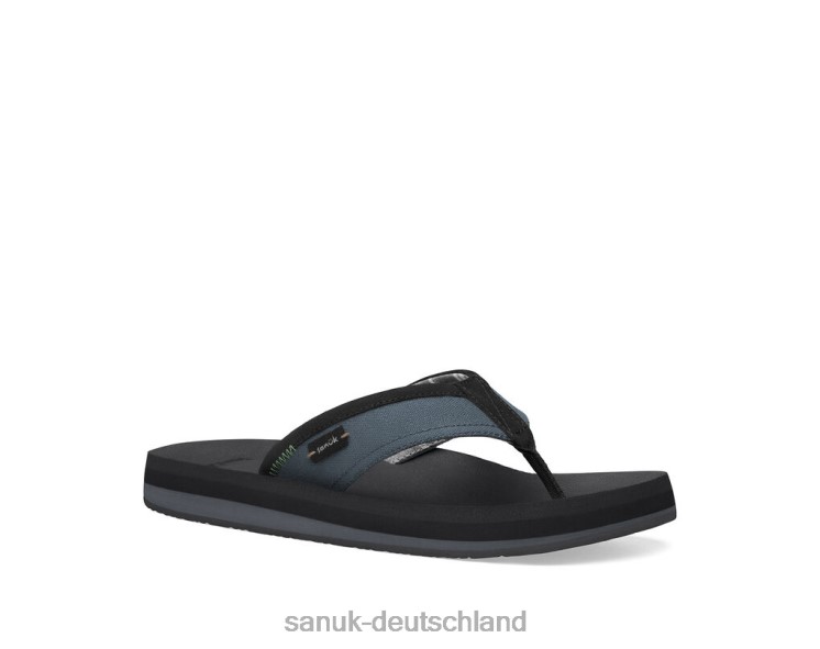 Sanuk große Schwellung st plus Schwarz 8HVBP166 - Sanuk Sandalen Deutschland