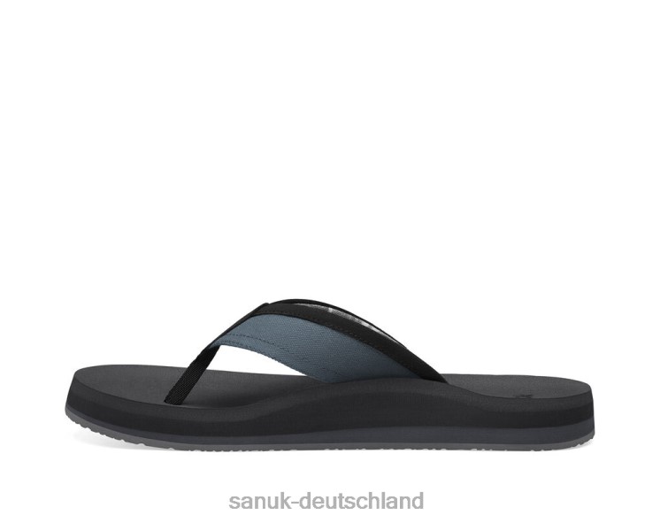 Sanuk große Schwellung st plus Schwarz 8HVBP166 - Sanuk Sandalen Deutschland