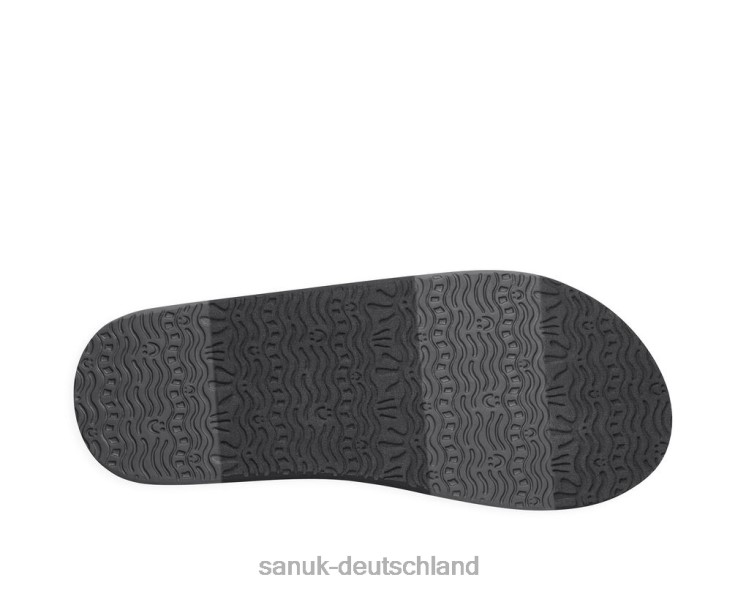 Sanuk große Schwellung st plus Schwarz 8HVBP166 - Sanuk Sandalen Deutschland