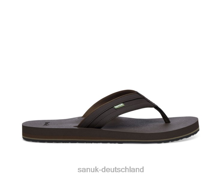 Sanuk zickig dunkelbraun 8HVBP178 - Sanuk Sandalen Deutschland